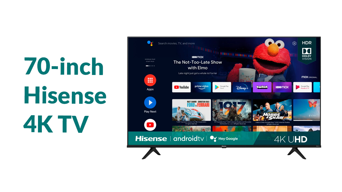 70-inch Hisense 4K TV (Amazon)